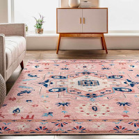 Stylish Bohemian Floral Bloom Area Rug in Brand New Condition