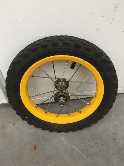 12-1/2”  front wheel for kids bike with good tire and inner tube, View more