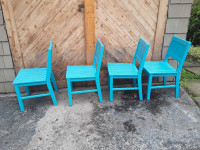 4 teak patio chairs    ... runnymede subway
