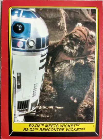 5 Star Wars Cards #91,122,44,11 and 105 In Fair Condition Printed in Canada In English and French I...