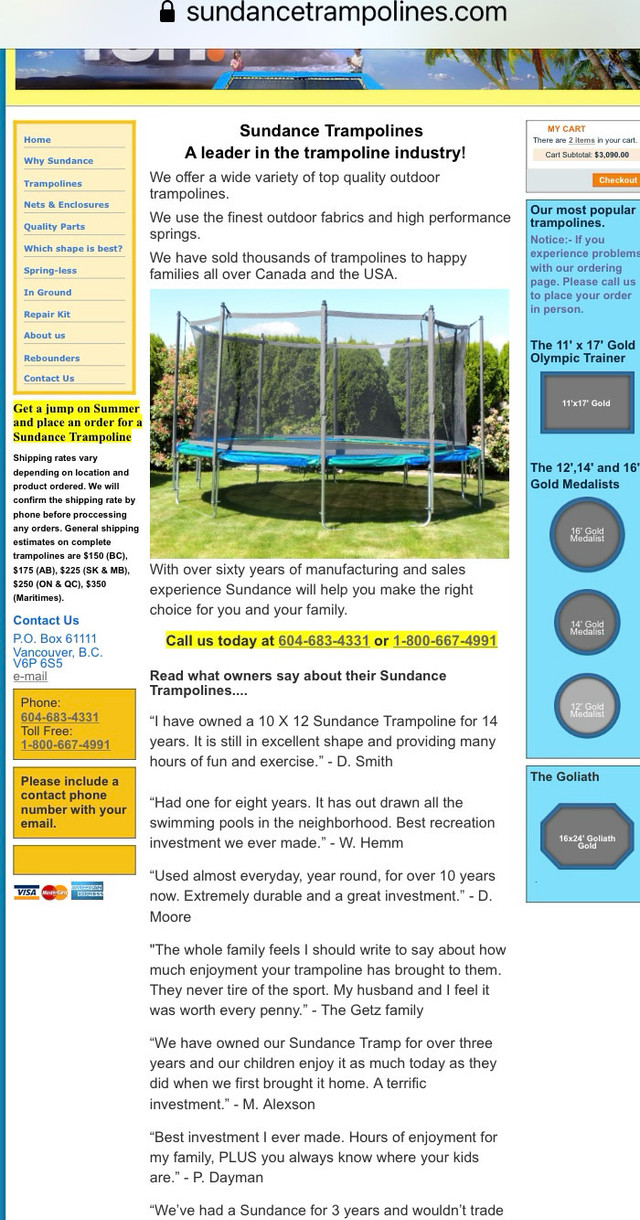 Trampoline – 14 foot round trampoline by Sundance – 800$ in Other in Oakville / Halton Region - Image 4