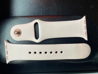 Pink Apple Watch silicone strap