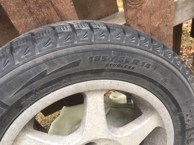 185/65R14 , Michelin Winter tire , set of 4 on rim in Tires & Rims in Edmonton - Image 2