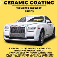 Full vehicle ceramic coating . Including rims