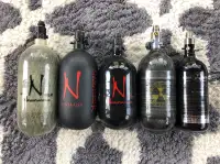 Ninja Carbon Fiber HPA Paintball Air Tanks ALL ARE LIKE NEW
