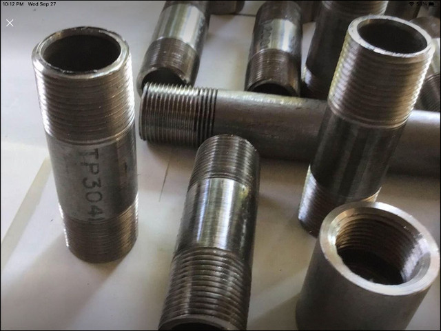 3/4”- 304 Stainless Steel Pipe Nipples & Couplings in Other in St. Catharines - Image 2