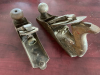 Two antique block planes.