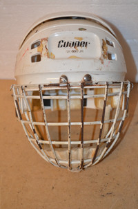Vintage RARE CCM hockey helmet Senior adult player white ice *made