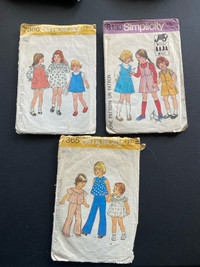 Vintage Girls’ Clothing Sewing Patterns 