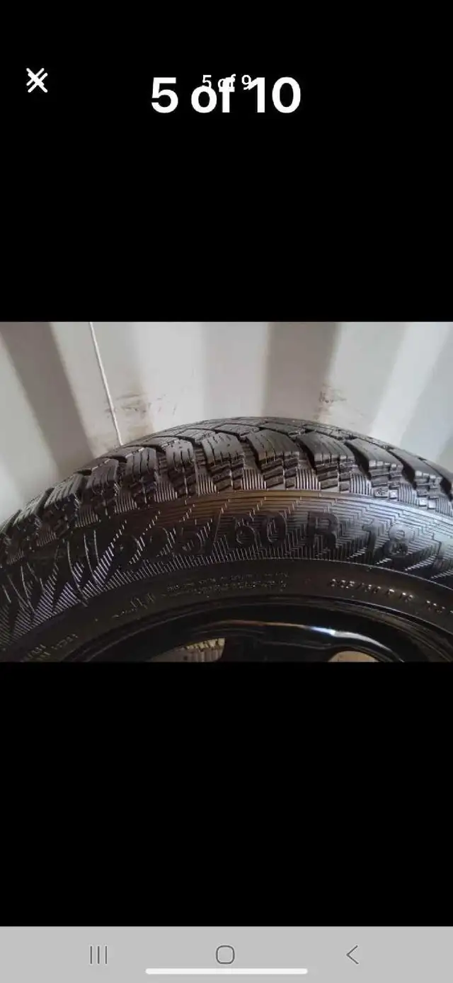 Title:Set of 4 NORD FROST Winter Tires on Rims – 225/60R18 –  in Tires & Rims in Oakville / Halton Region - Image 4