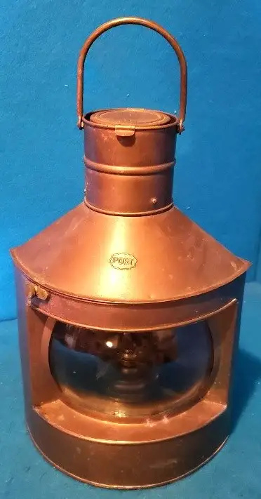 Vintage Cooper Ship Lantern Port Can be seen at DD Antiques 15 Gray Ave. Long Sault 9am to 4pm .Thur...