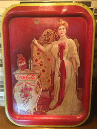 Vintage Coca Cola 1903 Lillian Norton Nordica Metal Serving Tray
