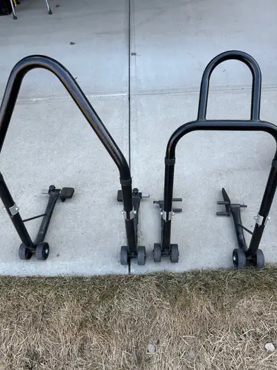 Selling a pair (front & rear) of motorcycle jack/stands in very good condition. I had them for my sp...
