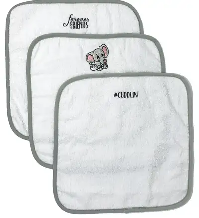 Precious Moments Washcloths Soft cotton washcloths clean little ones from head to toe, and this set...