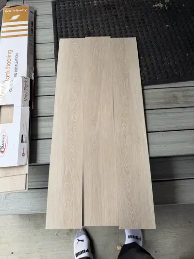 Lvp flooring $1.00 per sq ft Discount if you buy 2000 sq ft or more. 3 mm with 8mil wear layer .