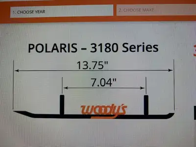 1 set of Woodys Carbides for Polaris 3180 series