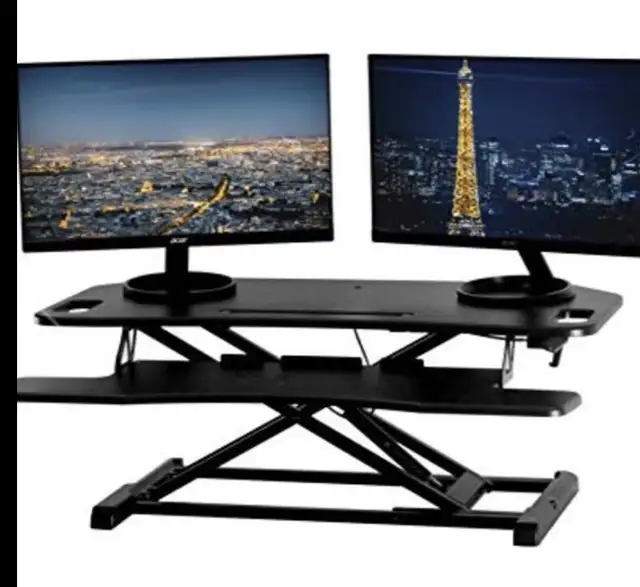 TechOrbits Height Adjustable Stand Up Desk - 37" C in Other in City of Toronto - Image 3