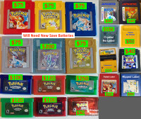 Pokemon Games    AUTHENTIC ⎮    Gameboy Cartridges