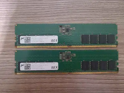 Micron DDR5 32GB (2x16GB) 4800MTs DIMM Desktop RAM, View more