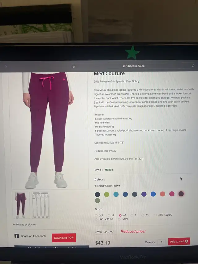 Scrubs Jogger Pants in Women's - Bottoms in Kamloops - Image 2