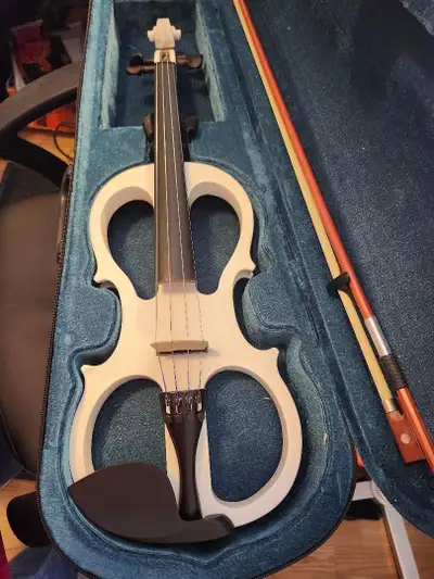 NEW ELECTRIC VIOLIN WITH SILENT FEATURE, View more
