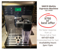 SAECO Moltio Espresso Machine Type: HD8869