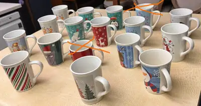 Christmas mugs, View more