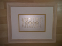 picture in French JOYEUX NOEL with frame