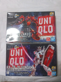 UNIQLO GUNDAM Model HG Zaku & Gundam 40th Anniversary