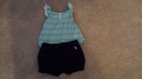 Girls top with shorts