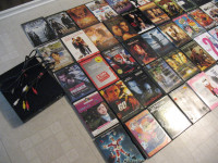 Tons of DVDs (90 Movies) and a Free DVD Player