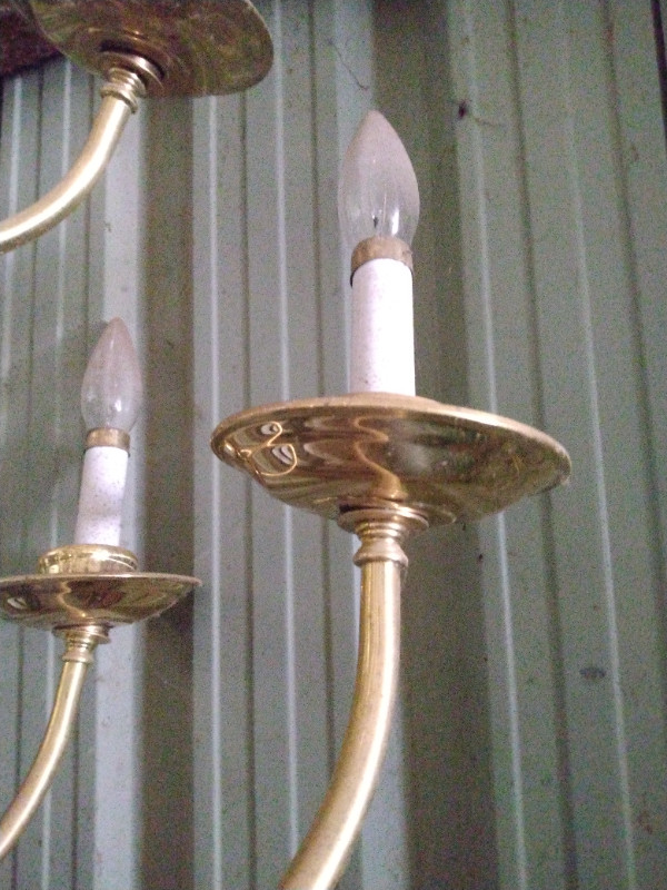 3 Tier Vintage Solid Brass Chandelier in Indoor Lighting & Fans in Hamilton - Image 3