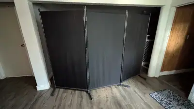 room divider (black 3 panels), View more