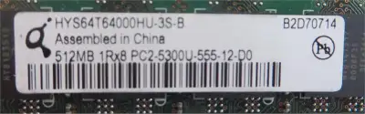 HYS64T64000HU-3S-B 512MB RAM HP Part # 377725-888, View more