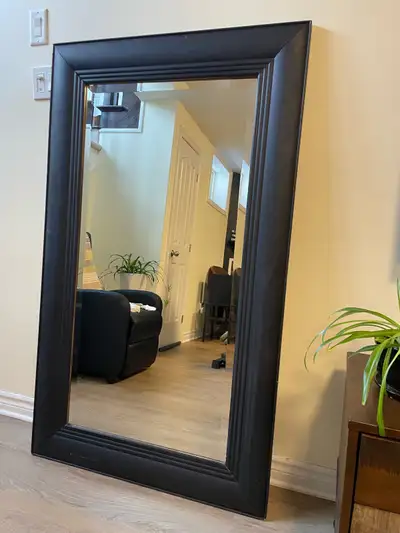 Oversized Bevelled Mirror – Wood Frame – 35” x 59”, View more