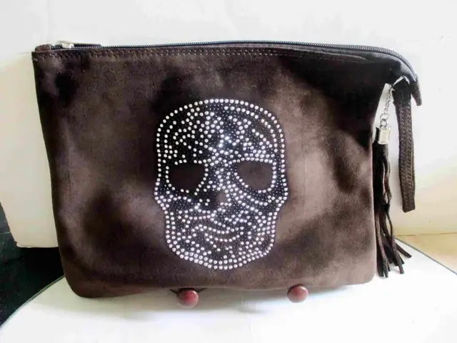 Woman’s Vintage Wrist Clutch Brown Suede Leather Bag in Women's - Bags & Wallets in City of Toronto - Image 3