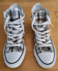 Chuck Taylor All Star High Top Sneakers Plaid Unisex  Size 4M/6W