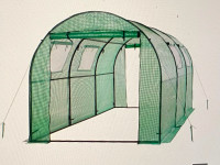 Two Door Walk-In Tunnel Greenhouse with Ventilation