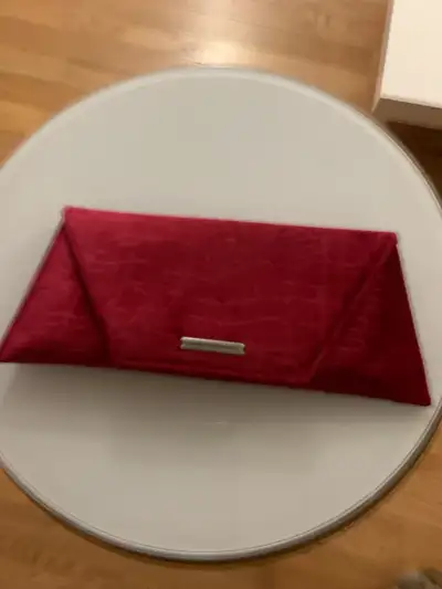 Red toiletries bag, View more