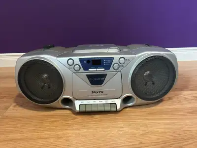 SANYO portable Radio/CD/Cassette, View more