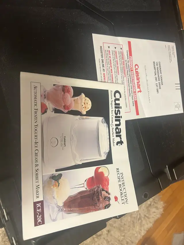BNIB Cuisinart - Frozen Yoghurt Ice Cream & Sorbet Maker62863276677635122