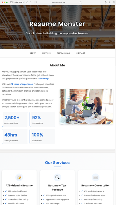Get More Interviews – Resume & Cover Letter Service, View more