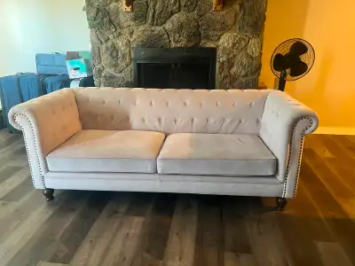 Luxurious 3-Seater Tufted Sofa, View more