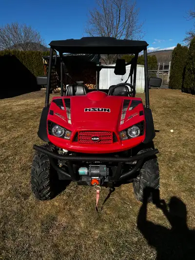 True North trailer 2022 excellent condition with Hisun HS 500 Side by side 2022 with 129 hours/23 mi...