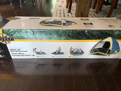 Quest 4 person tent - hex dome - 10' x 8.5' NEW!, View more