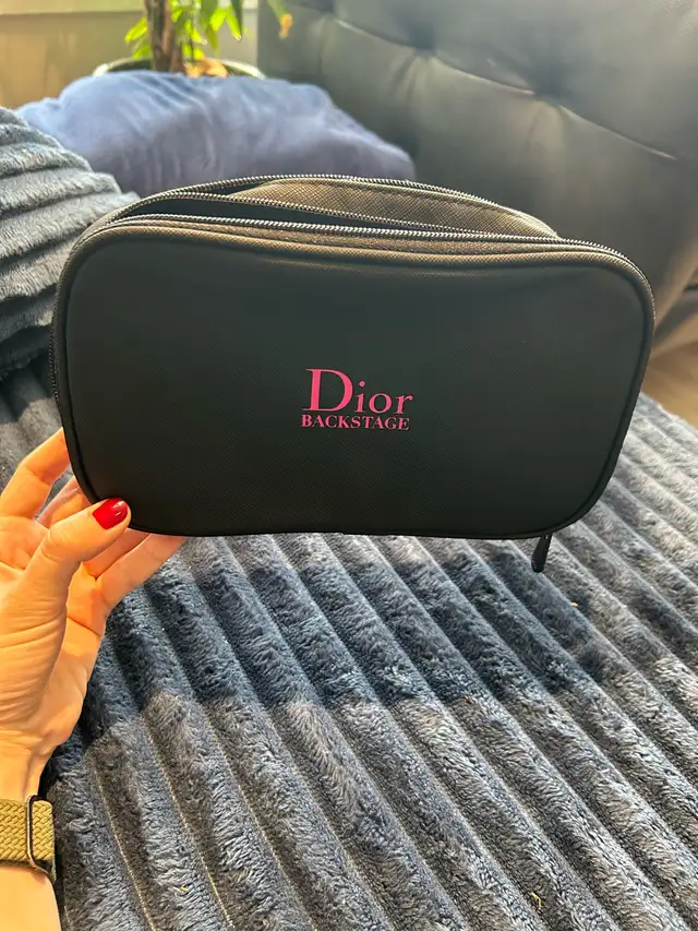 Black & Pink Dior Backstage Makeup Bag