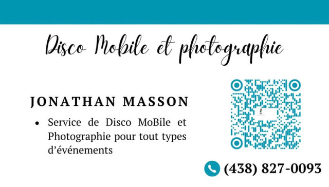 Disco mobile et photographie pour touts évènement  dans Divertissement  à Laval/Rive Nord - Image 2