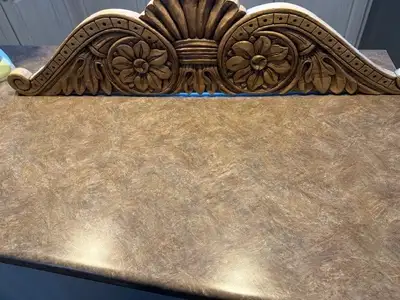 HAND-CARVED WOODEN DOOR FRAME TOPPER, View more