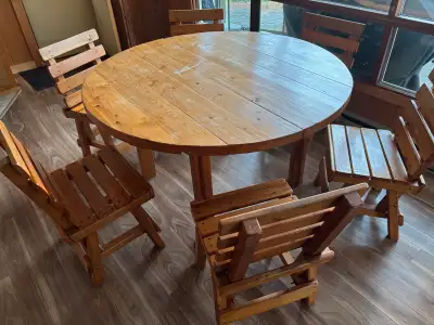 Cottage Kitchen Table with 6 Chairs, View more