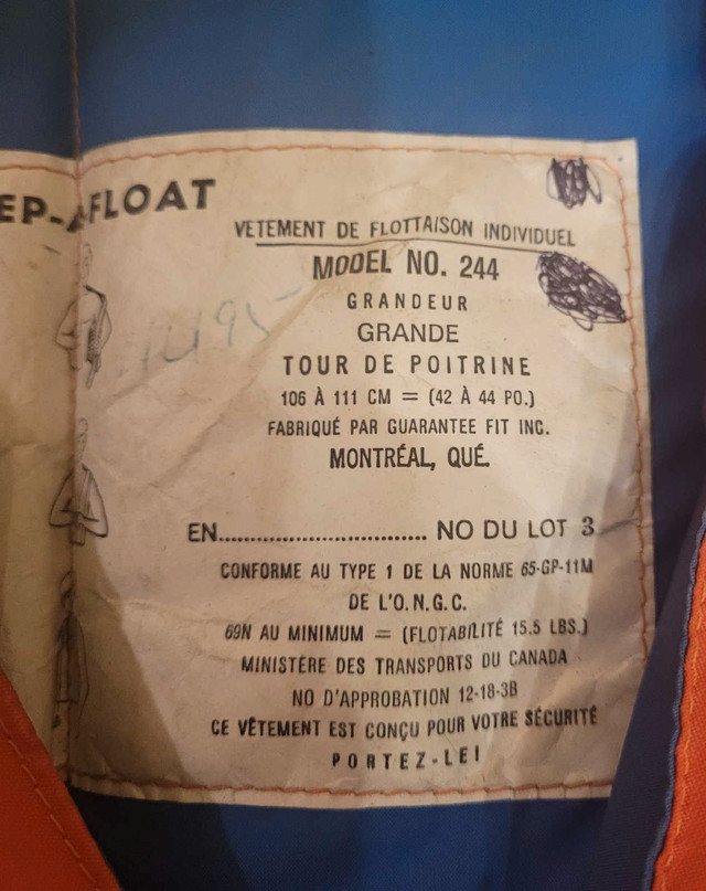 veste de flotaison dans Sports nautiques  à Laval/Rive Nord - Image 3